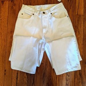 J. Crew Vintage White High Waist Jeans